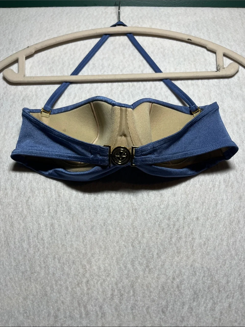 Victoria's Secret Blue Bandeau Bikini Top